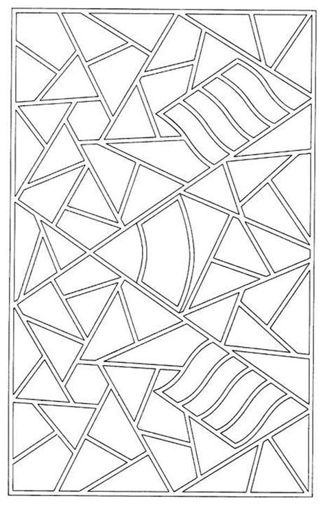 mosaic patter coloring page  print