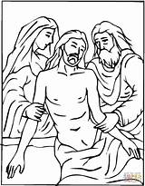 Jesus Cross Coloring Pages Friday Descent Good Printable Stations Drawing Popular Catholic sketch template