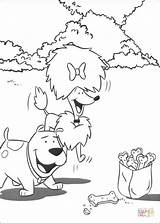 Bone Coloring Pages Cleo Some Bones Printable Tasty Found Silhouettes sketch template