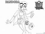Pages Coloring Pandora Monster High Getcolorings Printable Print Color sketch template