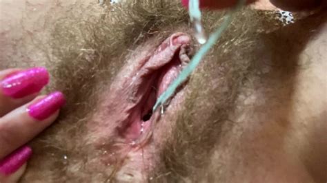 i came twice during my period close up hairy pussy big