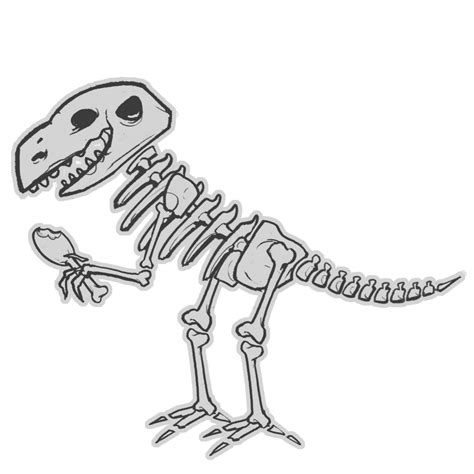 dinosaur skeleton  yobarte  deviantart