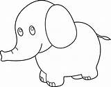 Elephant Coloring Pages Face Elephants Getcolorings Print Getdrawings sketch template