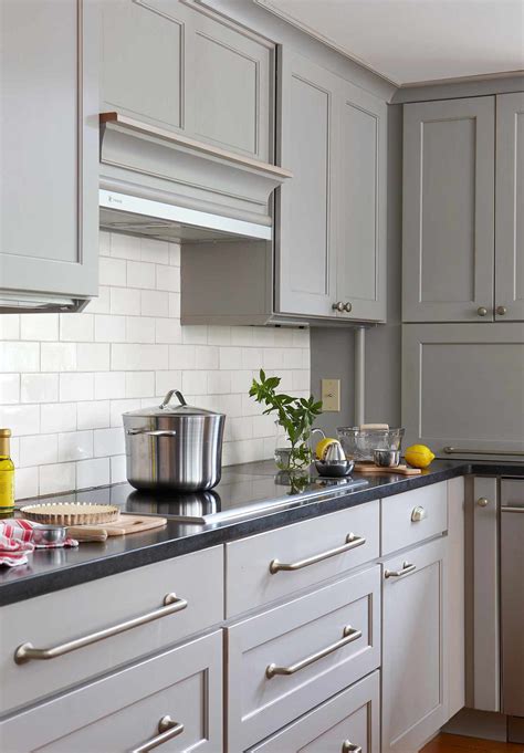proven tips  choosing  perfect gray kitchen cabinet colors  homes gardens