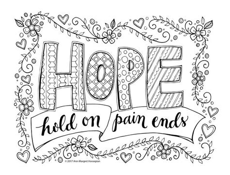 hope hold    quote coloring pages coloring pages ann margret
