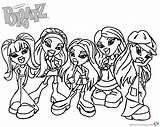Bratz Coloring Pages Babyz Girls Five Printable Print Kids Color Template sketch template