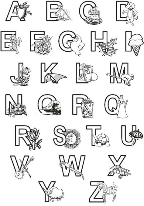 coloring pages  learning  alphabet coloring pages