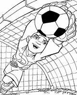 Coloring Football Goalkeeper Soccer Pages Sheets Topcoloringpages Print Ball Goalie sketch template