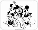 Mickey Minnie Coloring Classic Pluto Pages Friends Disneyclips sketch template