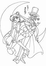 Tuxedo Coloring4free Ausmalbilder Scouts Sailormoon Kamen Zeichentrick Getdrawings sketch template