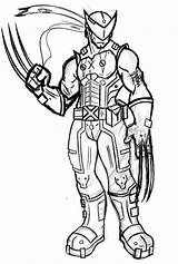 Wolverine Lobezno Colossus Spiderman Coloringhome Kleurplaten sketch template
