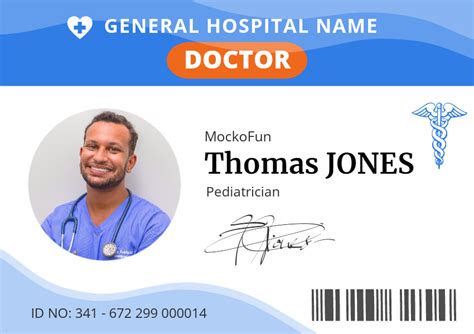 doctor id card mockofun