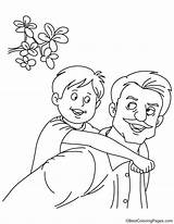 Coloring Father Son Pages Colouring Kids Printable Fathers Drawings Family Bestcoloringpages Sheets Choose Board sketch template