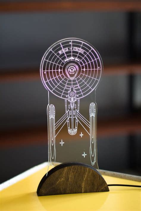 star trek uss enterprise led lamp etsy star trek uss enterprise star trek uss enterprise