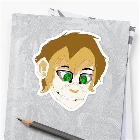 hommicidal liu sully creepypasta merchandise sticker  bambinocheeno redbubble