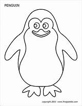 Firstpalette Penguins sketch template