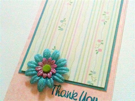 card blue flowers  mayqueencrafts  etsy  cards