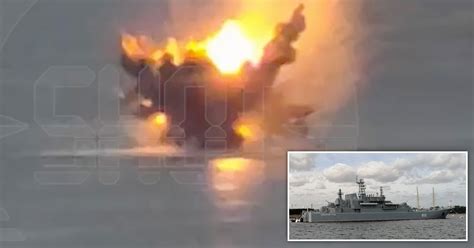 russian navy ship capsizes  ukraine launches audacious drone attack  port
