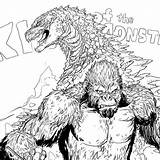 Kong Godzilla King Coloring Pages Printable Island Skull Instagram Vs 킹콩 Drawing 그림 Doodle Kingkong Yss Monster Apes Monsters Kaiju sketch template
