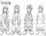 Coloring Boondocks Pages Gangsta Gangster Printable Cartoon Rappers Color Adults Kids Getcolorings Getdrawings Template sketch template