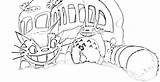 Totoro Coloring Pages Bus Cat Neighbor Drawing Printables Ages Catbus Ghibli Colouring Studio Kids Cartoons Popular Coloringhome Da Pdf sketch template
