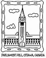 Parliament Coloring Canada Ottawa Hill Drawing Pages Canadian Crayola Celebrate Ontario Confederation Dominion Known Once Did July Know First October sketch template