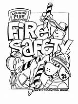 Safety Coloring Fire Pages Prevention Colouring Drawing Clipart House Signs Burning Color Book Month Halloween Department Print Kids Printable Clip sketch template
