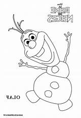 Coloriage Olaf Neiges sketch template