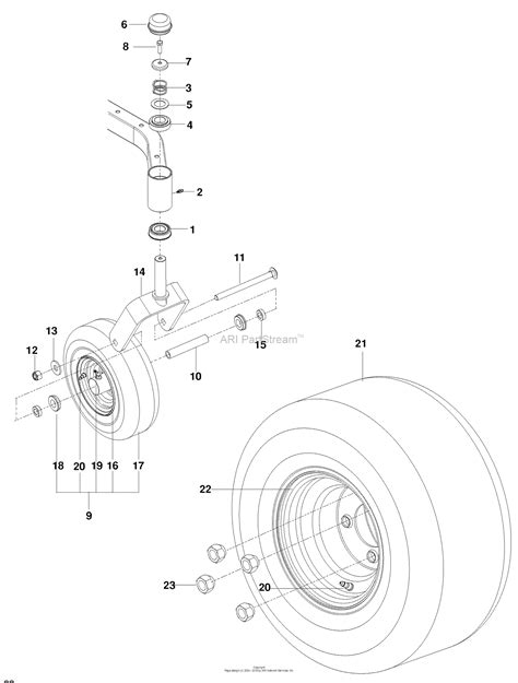 husqvarna rz    parts diagram  wheels  tires