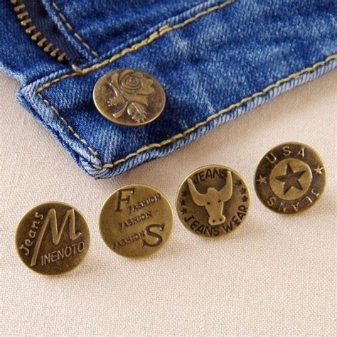 pcs mm metal button jean buttons  jeans mixed button clothing accessories ebay