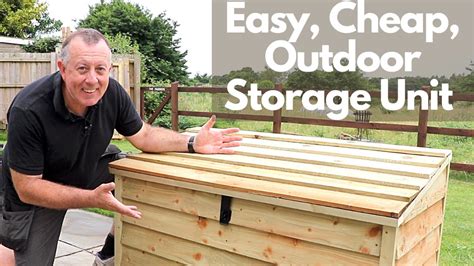 outdoor storage unit   build youtube