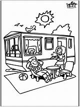 Caravan Summer Holidays Funnycoloring Advertisement sketch template
