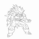 Sayen Sangoku Goku sketch template