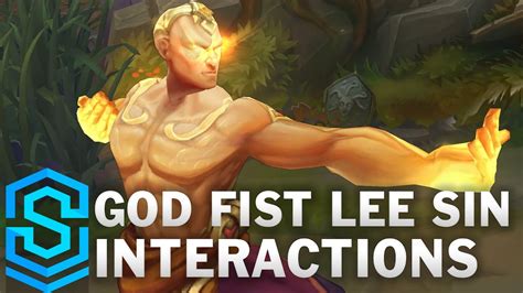 god fist lee sin special interactions youtube