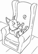 Coloring Wiggly Piggly Pages Popular Couch sketch template