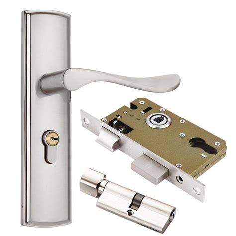 qrity door handle lever euro lever lock handle lock  lever lock cylinder  copper keys