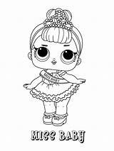 Lol Coloring Pages Print Color Dolls Surprise Printable Baby Colouring Miss Sheets Girls Kids Book Girl Choose Board sketch template