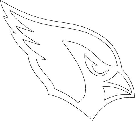 arizona cardinals logo coloring page coloring page coloring home