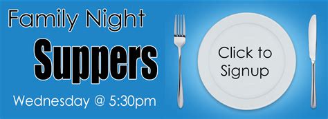 family night suppers calvary baptist church