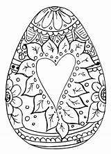 Egg Coloring Pages Ukrainian Easter Getcolorings Color sketch template