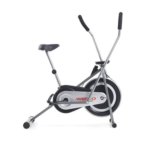 weslo cross cycle upright exercise bike  inertia enhanced flywheel