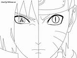 Naruto Sasuke Face Drawing Lineart Getdrawings sketch template