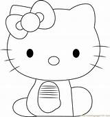 Kitty Hello Coloring Sitting Bathtub Pages Coloringpages101 Color Getcolorings sketch template