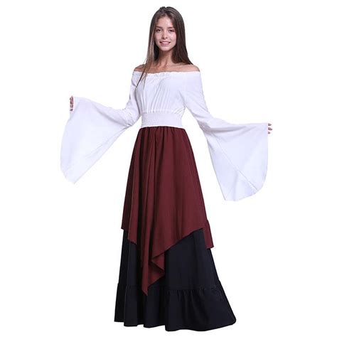 adult women medieval renaissance peasant costume female theater gown d owame