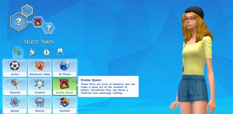 Mod The Sims Drama Queen Trait