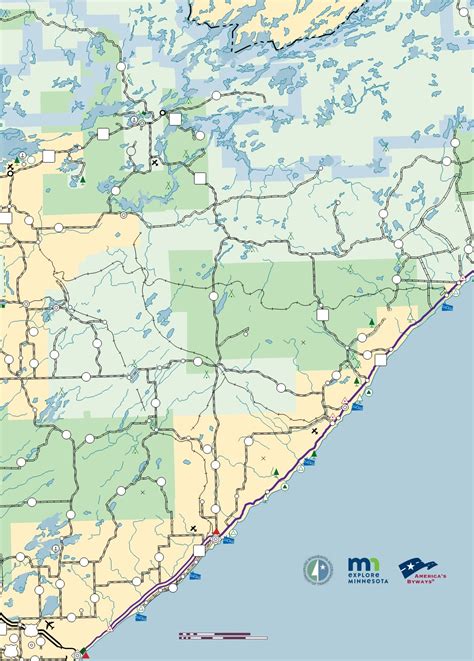 north shore mn map