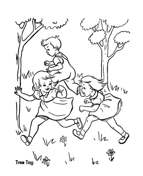 children playing coloring pages   children playing coloring pages png images