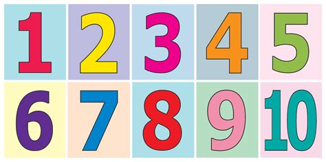 colorful numbers   printable printable world holiday