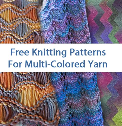 multi colored yarn  knitting patterns   loop knitting