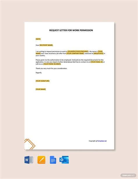 sample letter  request  permission  travel resume cover template